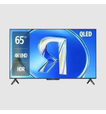 Телевизор Яндекс ТВ Станция Бейсик с Алисой 65" QLED, 4K UHD YNDX-00081